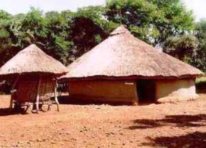 Locuinta triburilor Bantu in Uganda