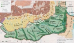 Harta fizico-geografica a Campiei Romane