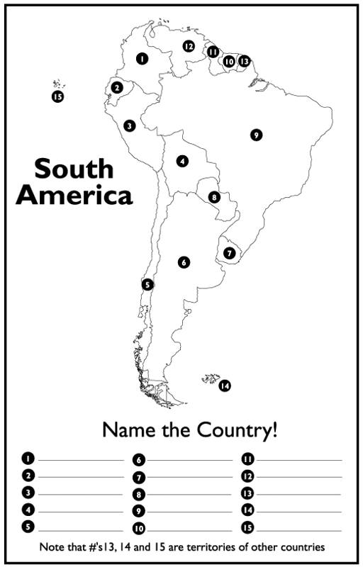 Blank Physical Map Of Latin America And The Caribbean